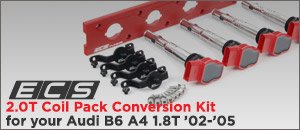 Audi B6 A4 ECS 2.0T Coil Pack Conversion Kit