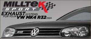VW MK4 R32 Milltek Performance Exhaust Systems