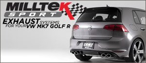 VW MK7 Golf R Milltek Performance Exhaust Systems