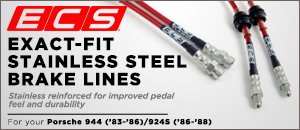 Porsche 924/944 Exact-Fit Brake Lines