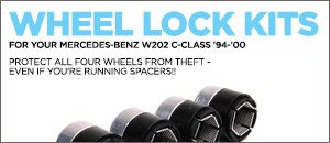 Wheel Locks for your Mercedes-Benz W202 C-Class