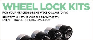 Wheel Locks for your Mercedes-Benz W203 C-Class