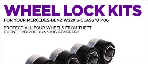 Wheel Locks for your Mercedes-Benz W220 S-Class
