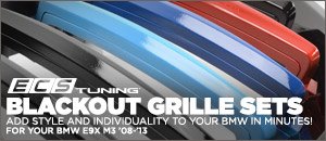 BMW E9x M3 ECS Blackout Grilles