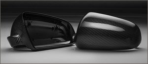 Audi B6 S4 ECS Carbon Fiber Mirror Caps