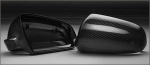 Audi B6 A4 1.8T ECS Carbon Fiber Mirror Caps