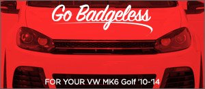VW MK6 Golf Badgeless Grilles