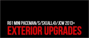 Exterior Upgrades for your R61 MINI Paceman