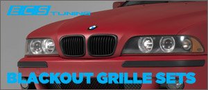 ECS Blackout Kidney Grilles for your BMW E39 M5