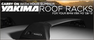 BMW E9X M3 Yakima Roof Racks