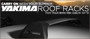 BMW E9X 328 Yakima Roof Racks