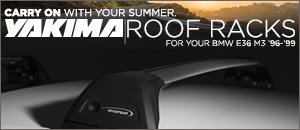 BMW E36 M3 Yakima Roof Racks