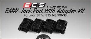 BMW E9x M3 ECS Tuning Jack Pad Adapter Kits