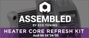 Audi B6 S4 ECS Assembled Heater Core Refresh Kit
