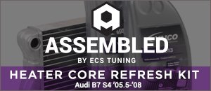 Audi B7 S4 ECS Assembled Heater Core Refresh Kit