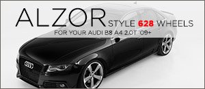 Alzor Wheels Style 628 For Your Audi B8 A4