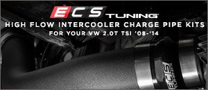 VW 2.0T TSI New ECS Intercooler Charge Pipe Kit