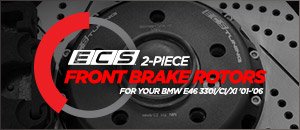 ECS 2-Piece Front Brake Rotors BMW E46 330