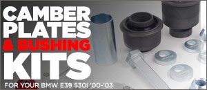 BMW E39 530i SPC Camber Plates and Bushing Kits