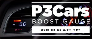Audi B8 A5 2.0T P3Cars Boost Gauge