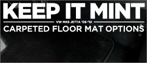 Carpeted Floor Mat Options for your MK5 Jetta 