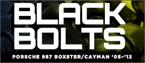 Porsche 987 Boxster & Cayman ECS Black Wheel Bolts