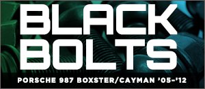 Porsche 987 Boxster & Cayman ECS Black Wheel Bolts