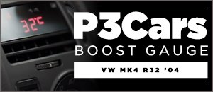VW MK4 R32 P3Cars Integrated Digital Vent Gauges