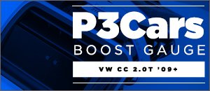VW CC 2.0T P3Cars Boost Gauge