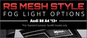Audi B8 A4 RS Mesh Style Fog Light Grille Sets