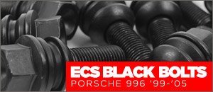ECS Black Wheel Bolts | Porsche 996