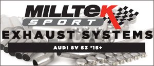 Audi 8V S3 Milltek Sport Exhaust Systems