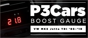 VW MK5 Jetta TDI P3Cars Boost Gauge