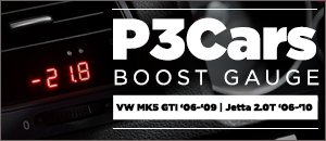 VW MK5 GTI/Jetta 2.0T P3Cars Boost Gauge