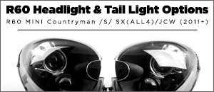 MINI R60 Headlight & Tail Light Options