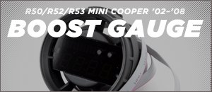 MINI R50/R52/R53 Cooper P3 Cars Boost Gauge