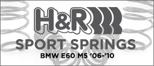 BMW E60 M5 H&R Sport Springs