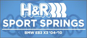 BMW E83 X3 H&R Sport Springs