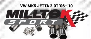 VW MK5 Jetta 2.0T Milltek Exhaust Options