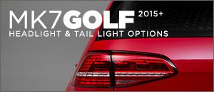 VW MK7 Golf Headlight & Tail light Options
