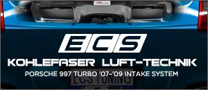 Porsche 997 Turbo ECS Kohlefaser Luft-Technik Intake