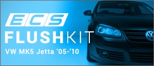 VW MK5 Jetta ECS Flush Kit