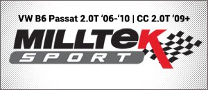 VW B6 Passat & CC 2.0T Milltek Sport Exhaust Options
