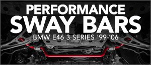 BMW E46 3 Series ECS Front & Rear Sway Bars