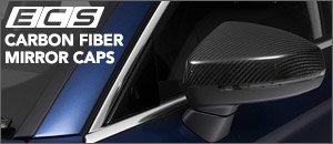 Audi 8V A3 ECS Carbon Fiber Mirror Caps 