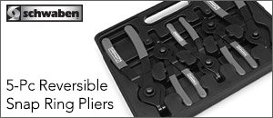 Schwaben 5-Piece Reversible Snap Ring Pliers