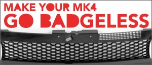 Badgeless Grilles - VW MK4 Golf/337/20th/R32
