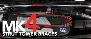 VW ECS MK4 Golf/GTI Strut Tower Braces 