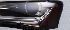 Audi B8 A4 - ECS x Lamin-X Smoked Headlight Marker Film