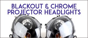 Spyder MINI Cooper Projector Blackout LED DRL Headlight